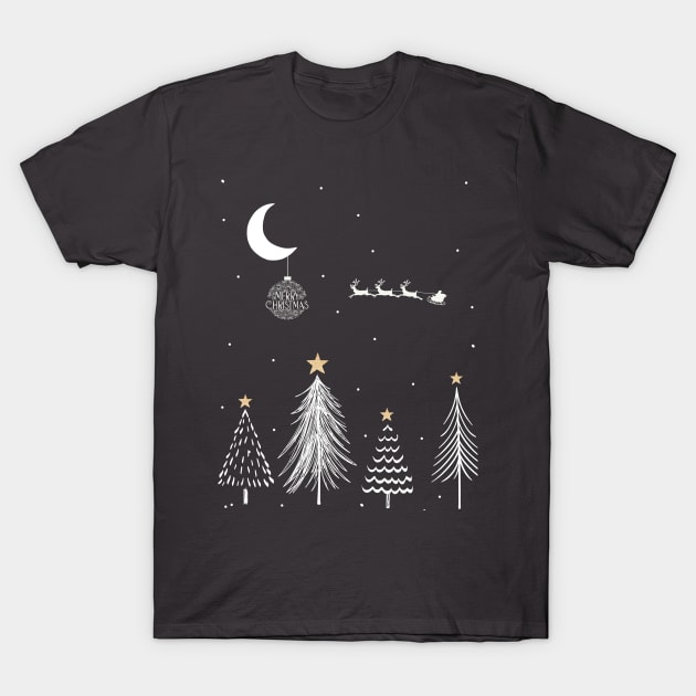 Christmas snow T-Shirt by TeawithAlice